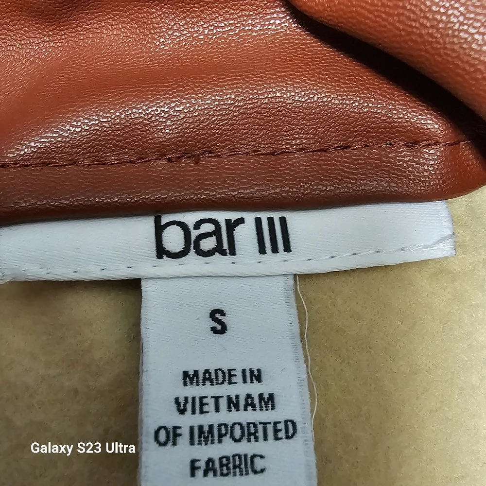 Bar III Faux Leather Skirt Size S - Picture 6 of 8